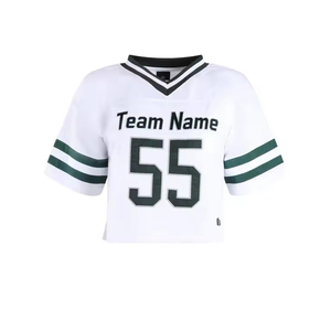 Camiseta Deportiva Personalizada de Fútbol para Mujer, Cuello en V, Transpirable, con Nombre y Número, Ropa de Equipo - Product Image 2