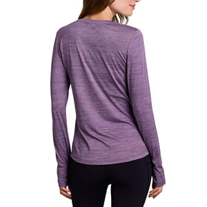 Haut de yoga de haute qualité pour femmes, haut de yoga à manches longues, respirant et à séchage rapide pour l'entraînement et le fitness, coupe décontractée pour femmes - Product Image 2