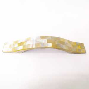 Handmade Eco-Friendly Modern Mother Of Pearl Inlay Cabinet <b>Handles</b> for Drawers Cupboards Furniture Hardware Multi-Color Shell - Product Image 3