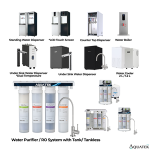 Dispensador de Agua Comercial Vertical Aquatek AQ-1213 |   Protección de Seguridad |   Compresor LG |   Sistema de Ósmosis Inversa (AQ-50-2) |   110V-240V - Product Image 3
