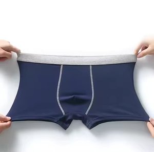 Ropa Interior Masculina de Algodón, Transpirable, Antibacteriana, Corte Medio, Tejida, Tipo Bóxer, Deportiva, Holgada, Moderna para Adultos - Product Image 1