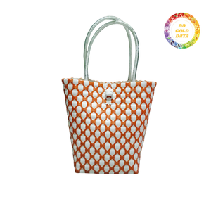 Bolso de mano pequeño de plástico tejido para la playa, ideal para regalo de fiesta - Product Image 5