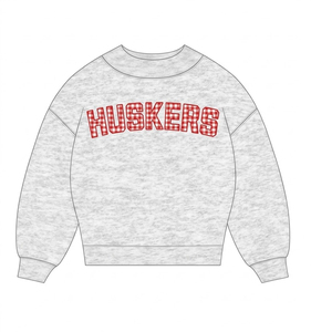 Women's Embroidered Custom <b>Long</b> Sleeve Knitted Oversized Mockneck Pullover <b>Sweatshirt</b> Breathable Plush Fleece Winter Warmth - Product Image 1