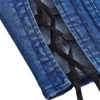 Kaliteli Nefes Alabilen Çevre Dostu Düz Renk Kot Hafif Düğmeli Moda Kadın Kolsuz Denim Bluz
