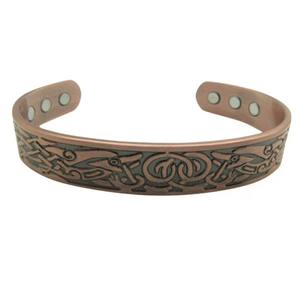 Bracelet réglable en cuivre pur fait main de la plus haute qualité, accessoire de bijouterie durable, collection de cadeaux unisexe - Product Image 4