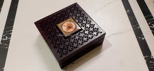 Caja de almacenamiento de madera con tapa deslizante, accesorio hecho a mano con pulido - Product Image 6