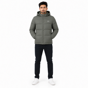 Chaquetas Casuales Ligeras y Aisladas para Hombre, Chaqueta Acolchada con Capucha Personalizada, Chaqueta Impermeable de Invierno, Ropa de Abrigo Cálida, OEM al por Mayor - Product Image 1