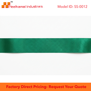 Ruban en satin vert émeraude simple face de 25 mm de Neelkamal Industries pour emballage cadeau, nœuds floraux, emballage en gros, décoration de mariage - Product Image 6