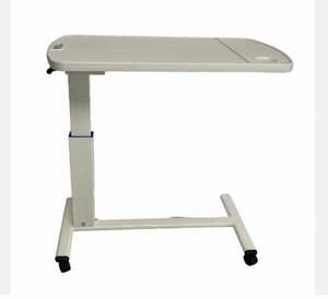 Table d'appoint médicale en métal Hitech, équipement médical de classe I en ABS, table de lit d'hôpital avec levage hydraulique, bureau informatique sur lit, table de chevet d'hôpital - Product Image 1