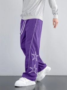 Customized Men's Pants High Quality Trending Streetwear Side Button <b>Jogger</b> Sweatpants Cotton Baggy Sweat Pants for Men's Trouser - Product Image 5