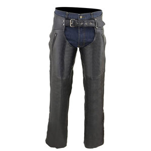 Polainas Completas de Cuero Genuino para Montar a Caballo, Protección Premium para Piernas, Estilo Vaquero Occidental - Product Image 1