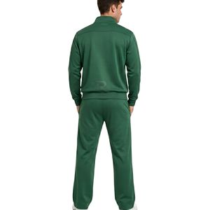 Ensemble de survêtement pour homme vert émeraude à chevrons, pantalon de jogging extensible bicolore, vêtements de sport confortables pour homme - Product Image 2