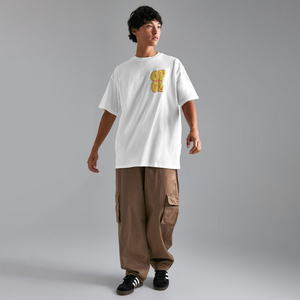 เสื้อยืดคอตตอนทรงหลวมแบบปรับแต่งได้ เป็นมิตรกับสิ่งแวดล้อม สำหรับผู้ชาย สีพื้น สไตล์สตรีทแวร์ พิมพ์ลายพัฟฟ์ น้ำหนักผ้าหนา โลโก้ด้านหน้า - Product Image 5