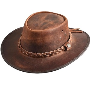 Unisex Rounded Wide Brim Cowboy <b>Hats</b> Fall Winter Outdoor Party Sports Fishing Horse Riding Adjustable Men Women - Product Image 1