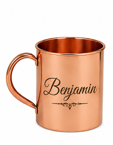Taza de Cobre Puro Personalizada con el Nombre de Andrew y Grabado Personalizado |   Taza para Beber Hecha a Mano de Cobre |   Taza de Regalo Premium - Product Image 4