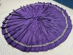 Falda Premium de Seda Romana Multi Kali con Diseño de 100 Kali, 15 Metros de Largo, Estilo Tradicional Festivo para Mujer - Product Image 1