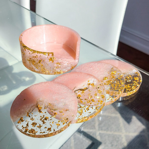 Posavasos de Resina Premium Hechos a Mano - Diseño Clásico Ecológico, Múltiples Formas y Colores, Personalizables para Cualquier Tema Decorativo - Product Image 2