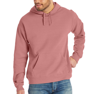 Sweat-shirt à capuche unisexe personnalisé avec logo brodé, en molleton de coton épais, avec poche kangourou, vente en gros - Product Image 1
