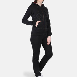 Ensemble de survêtement décontracté d'hiver pour femme, 2 pièces, 100 % coton respirant et écologique, à faible MOQ, pour l'extérieur - Product Image 5