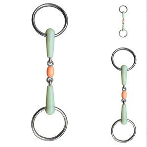 Bocados de Anillo Suelto de Lujo para Caballos, Hechos de Plástico y Acero Inoxidable, Estilo Elegante, Productos Ecuestres Deportivos, Precio al por Mayor - Product Image 6