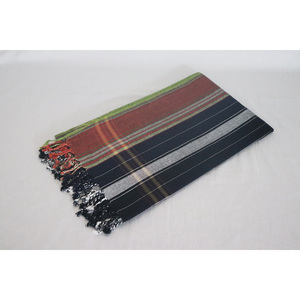 Serviette de plage turque moderne Kikoy à rayures, séchage rapide, sans azo, 100% coton, grande taille, avec logo personnalisé - Product Image 1