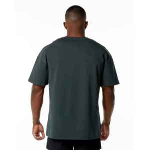 เสื้อยืดสตรีทแวร์ผ้าฝ้ายสีเทาควันบุหรี่สำหรับผู้ชาย คอกลม ลายกราฟิก สไตล์ลำลอง สำหรับฤดูร้อน - Product Image 3