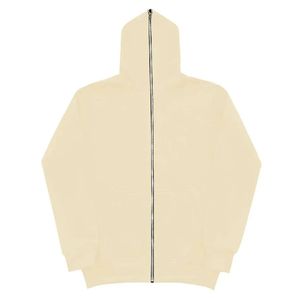 Oversized <b>Pink</b> Hooded Zip-Up <b>Sweatshirt</b> Unisex Casual Fleece Autumn Wear Regular Fit Solid Color Knitted Cotton - Product Image 5