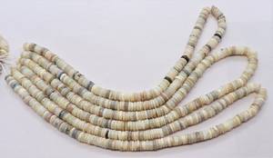 Cuentas de Ópalo Australiano Natural de 16 Pulgadas, Tipo Heishi, 5.5-6 MM, Cuentas de Ópalo Australiano, Cuentas Australianas, Cuentas de Ópalo Australiano en Forma de Rueda - Product Image 3