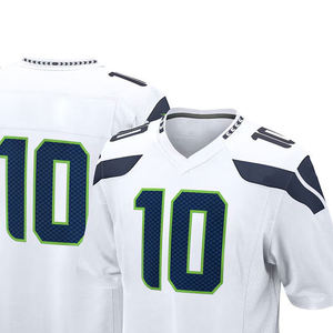 Maillot de football américain respirant à manches courtes pour adultes, 100 % polyester, antibactérien - Product Image 3