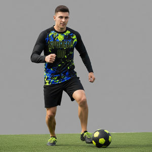 Camisetas de Fútbol Sublimadas del Club Francés 2025-2026, Transpirables, de Secado Rápido, 100% Poliéster, Camisetas de Fútbol de París de Manga Larga, de Calidad - Product Image 1