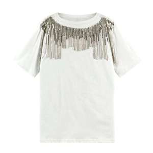 T-shirt blanc à manches courtes pour homme, col rond, 100 % coton, coupe classique, jersey décontracté, couleur unie, design simple - Product Image 1