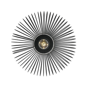 Lampe murale suspendue de forme ronde en maille noire, design moderne, pour la décoration de la maison, du salon, de la cuisine - Product Image 1