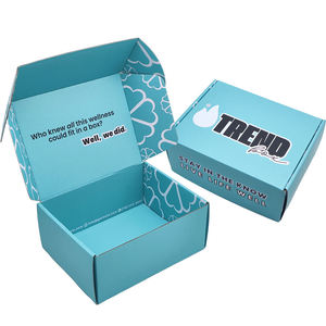 Ocean Calm Wellness Self Care Reusable Subscription <b>Box</b> with Recyclable <b>Kraft</b> Corrugated Gift Packaging and Custom Logo - Product Image 5