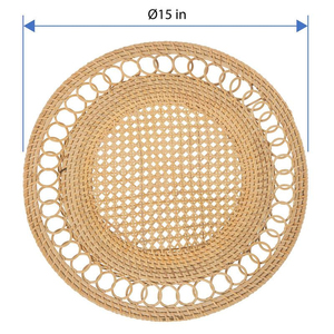 Handmade Rattan Placemat Premium Quality Natural Eco Friendly Woven <b>Table</b> <b>Mat</b> Rustic Home Decor Wholesale - Product Image 3