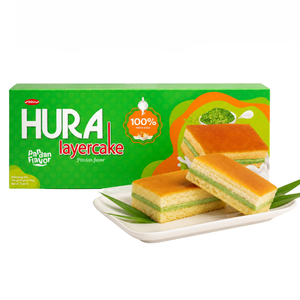 Gâteau aux couches de riz vert Hura 150g, le plus vendu, gâteau éponge moelleux au riz vert, prix compétitif, vente en gros, exportation - Product Image 2