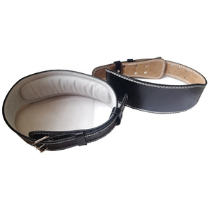 Misha Sports Fitness Weight Lifting Leather Belt Breathable Adjustable Cowhide Leather <b>Back</b> <b>Support</b> for Power Weight Lifting - Product Image 6