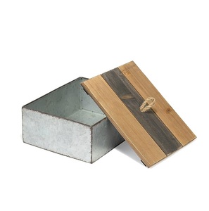 Grand pot de rangement galvanisé pour l'organisation du garde-manger, avec couvercle hermétique anti-humidité, marque privée - Product Image 1