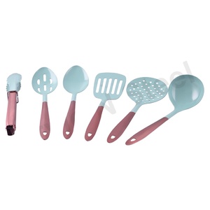 ชุดเครื่องครัวสองโทนสีชุดชิ้นเครื่องครัวอุปกรณ์ทำอาหารช้อนไม้พายชุดสแตนเลส - Product Image 1