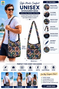 Sac bandoulière en jacquard tissé de qualité supérieure - Product Image 5