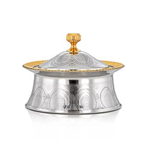 Stainless Steel Casserole Pot With Lid Round Polished Oriental Design Durable For Gas Housewarming Gifts New Arrival - Product Image 6