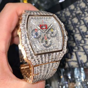 Reloj de Diamantes VVS de Alta Calidad, Nuevo, con Diamantes Cultivados en Laboratorio, Joyería de Moda, Reloj con Incrustaciones de Diamantes - Product Image 1
