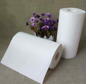 Rouleau d'essuie-tout de cuisine de haute qualité, 2 plis, sans peluches, absorbant, jetable, recyclable, doux, écologique, pour usage commercial - Product Image 4