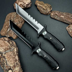 มีดพับสแตนเลสคมกริบ สีดำล้วน สำหรับพกพา EDC ใช้ในกิจกรรมกลางแจ้ง ตั้งแคมป์ และป้องกันตัว - Product Image 1