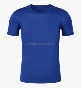 T-shirt en coton 100% de haute qualité et lourd pour hommes, col rond uni personnalisé, jersey respirant, vêtement teint en pièce, taille plus - Product Image 1