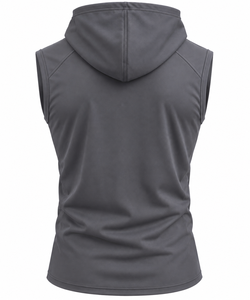 Camiseta sin Mangas con Capucha para Hombre, 100% Poliéster, Secado Rápido, Transpirable, para Gimnasio, Entrenamiento, Informal, Deportiva, de Verano - Product Image 1