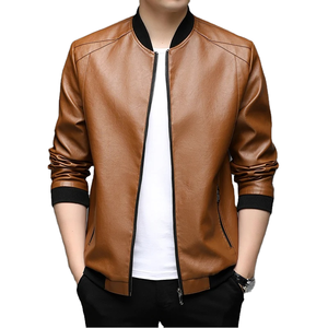 Wholesale Moto Riding Motorbike Leather Motorcycle <b>Jacket</b> Clothing <b>Men's</b> Waterproof Racing Motor <b>Bike</b> Leather <b>Jackets</b> - Product Image 1