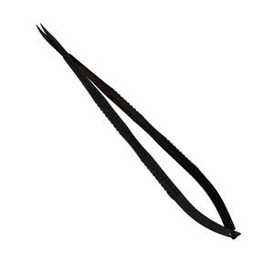 Tijeras Microquirúrgicas Castroviejo TIT Negras de 18 cm con Recubrimiento de Titanio, Instrumento Quirúrgico de Precisión para Microcirugía y Odontología - Product Image 1