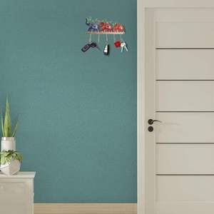 premium Handcrafted 3 <b>Elephant</b> Salute 5 Hook Iron Wall Holder High Quality Traditional Indian Craft Eco-Friendly Self-adhesive K - Product Image 2