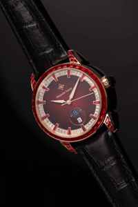 นาฬิกาข้อมือผู้ชาย Alexander Ferros รุ่น 9081R-03 ระบบอัตโนมัติ กันน้ำ ขนาด 40 มม. สายหนัง หน้าปัดกลม ตัวล็อคสแตนเลส กระจกแซฟไฟร์ - Product Image 5
