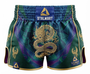 กางเกงมวยไทย Stalwart ลายวัดสีแดงเลือดหมู ผลิตจากโพลีเอสเตอร์ทนทาน เป็นมิตรกับสิ่งแวดล้อม แห้งเร็ว ปรับแต่งได้ เหมาะสำหรับทุกฤดูกาล สำหรับศิลปะการต่อสู้ - Product Image 6